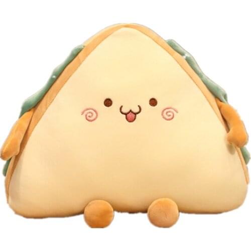 Creative cute sandwich doll sleeping super soft big pillow cushion plush toy