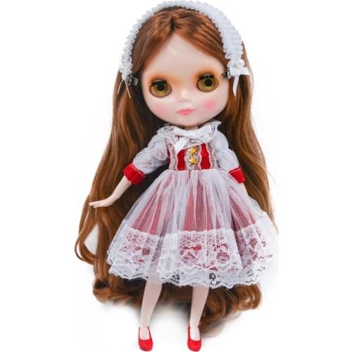 Neo Blyth Doll NBL Customized Shiny Face,1/6 BJD Ball Jointed Doll Ob24 Doll Blyth for Girl, Toys for Children NBL20