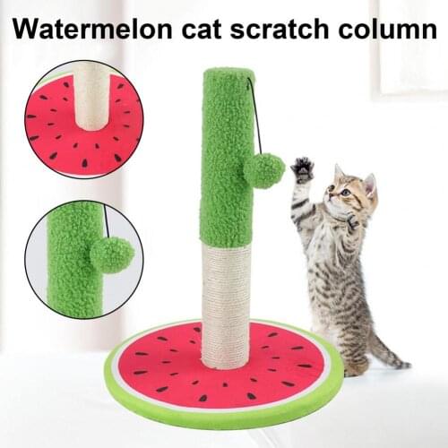 Lightweight Fine Workmanship Cartoon Watermelon Cat Scratching Post for Home