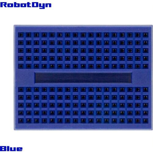 Solderless Mini Breadboard, size: 3.5x4.5cm. Blue color
