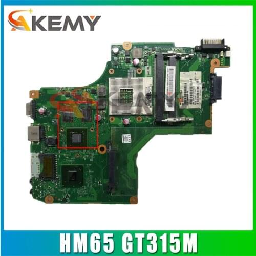 Laptop Motherboard for Toshiba satellite C600 V000238080 6050A2448001-MB-A01 HM65 GT315M DDR3 Mother Board Free Shipping