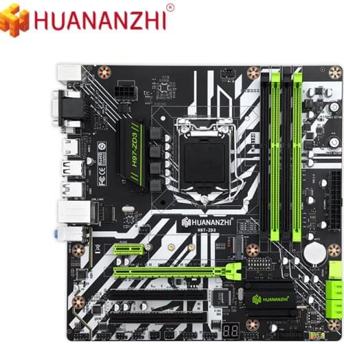HUANANZHI H97-ZD3 Motherboard LGA 1150 SATA3 USB3.0 NVME NGFF M.2SSD Support Non-ecc RAM Core i3 4130 i5 4460 i7 4770 M-ATX Case