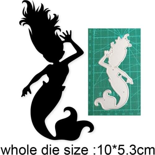 AILIDA Craft Metal cutting dies cut die mold Mermaid decoration Scrapbook dies paper craft knife mould blade punch stencils dies