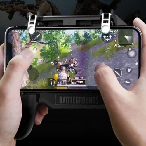 MeterMall Ergonomic Design PUBG Mobile Phone Game Controller Joystick Cooling Fan Gamepad for Android IOS