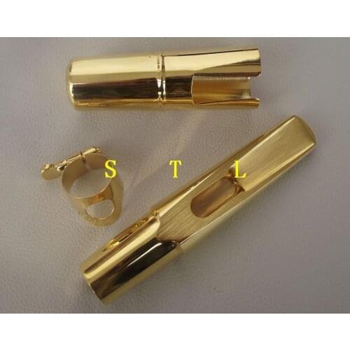 Tenor Bb sax mouthpiece ligature cap Gold plate