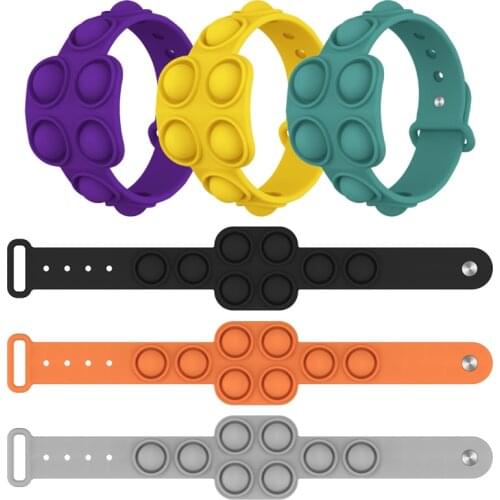 Fidget bracelet Sensory toy Pops push Bubble Simple Dimple Anti stress Reliver relief Adult children Kids anxiety autism Toy