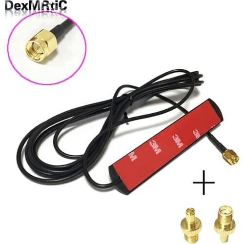 3G 4G LTE patch antenna 3dbi 3m extension cable SMA male connector + SMA Female switch TS9 Male RF Coax Adapter