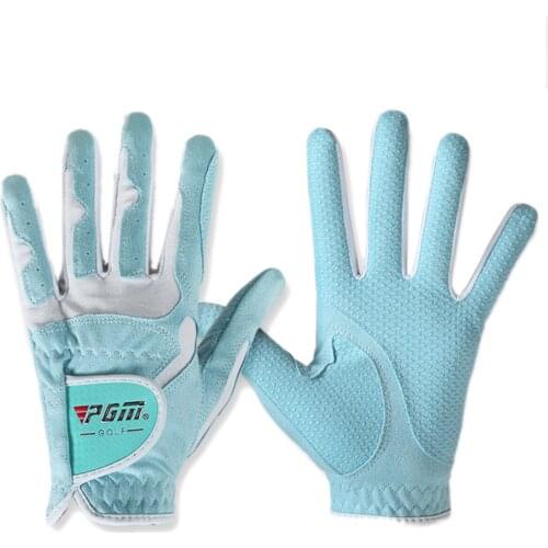 PGM Golf Gloves Womens Sport Gloves Left Hand & Right Hand High Quality Nanometer Cloth Golf Breathable Palm Protection