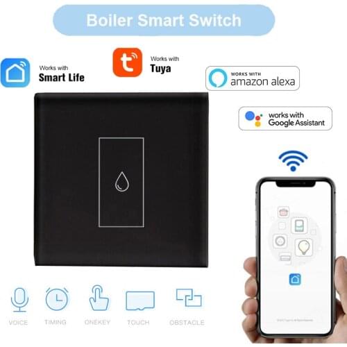 WiFi Boiler Water Heater Switch EU 20A 4400W Tuya Smart Life App Remote Control Timer Voice Control Google Home Alexa Siri