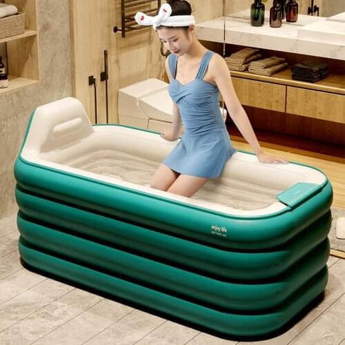 2021 Portable Bathtub Massage Bathtub Inflatable Spa Hot Tub Foot Bathtub Massager Sauna Bath All-In-One Multi-Purpose Bathtub