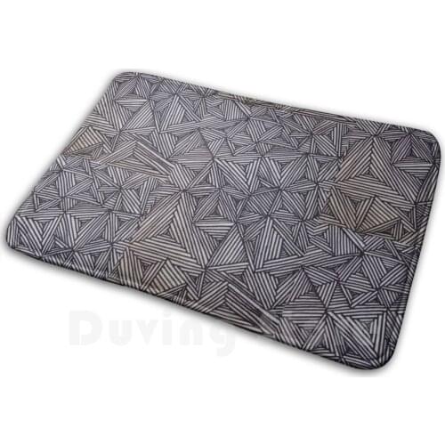 Straight Forward - Large Format Soft Non-Slip Mat Rug Carpet Cushion Abstract Colorful Vibrant Fun Wild Complex Detailed