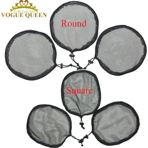 Vogue Queen 10pcs/lot Wig Caps Ponytail Making Black Color For Bun Making Accessories DIY Hair Net For Women