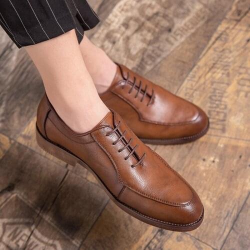 Yomior New Summer Autumn Business Casual Men Shoes Vintage Formal Dress Loafers Office Wedding Italian Shoes Oxfords Mens Shoes