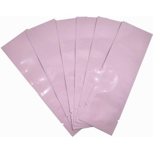 Blue Pink Open Top Pure Aluminum Foil Packaging Bags Heat Sealing Vacuum Mylar Foil Package Bag for Coffee Spice Powder Storage