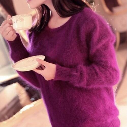 100% mink cashmere sweater, women knitted sweater and pullover, pure mink cashmere sweater free transport S205