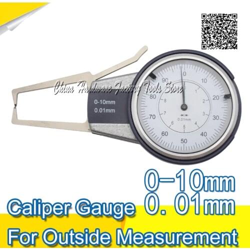 0-10mm caliper gauge for outside measurement caliper gauge dial indicator