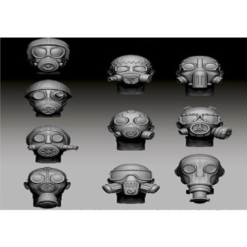 1:35 Resin Figure Model Kit Unassambled Unpainted //HEAD074(10 HEADS)