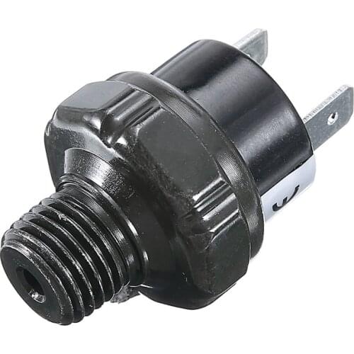 1pc Air Compressor Tank Pressure Control Switch Valve 1/4" NPT End 120~150 PSI Mayitr Black Metal Auto Pressure Switches