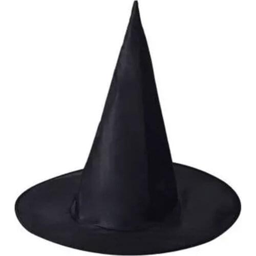 10Pcs Halloween Black Witch Hat Fesitival Props Hanging Fancy Dress Party Costume Accessory Supplies Children Gift