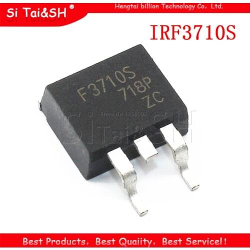 10pcs IRF3710S TO-263 F3710S 3710S TO263 IRF3710 MOSFET N-CH 100V 57A D2PAK IRF3710STRLPBF