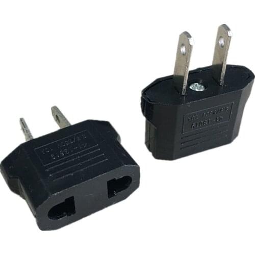 10Pcs/lot Travel Charger Plug Adapter EURO EU AU TO US USA