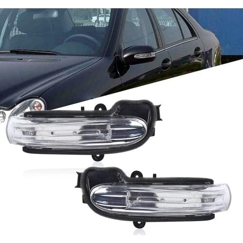 2PCS LED Rear View Mirror Turn Signal Light For Mercedes-Benz W203 2004-2007 Door Wing Rearview Rear View Mirror Lamp