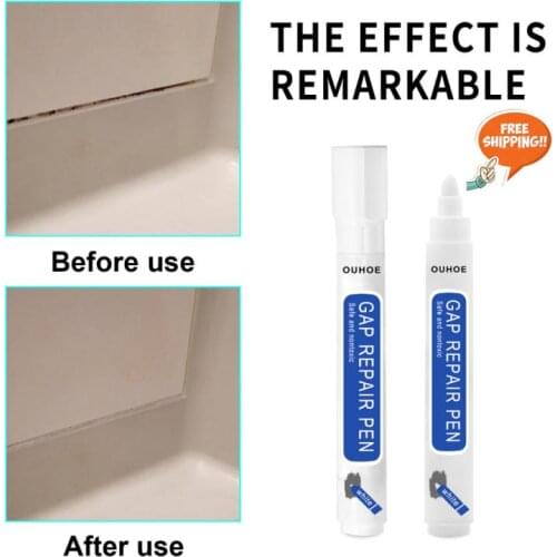 2021 Tile Marker Repair Wall Pen White Grout Marker Odorless Non Toxic For Tiles Floor And Tyre Suitable Car Painting Mark Pen