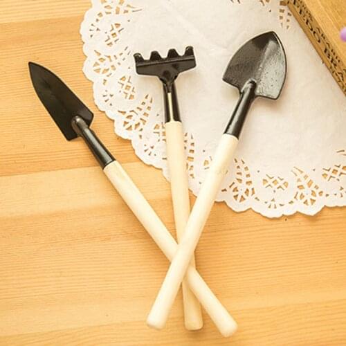 3Pcs Mini Shovel Survival Spade Garden Supplies Creative Portable Plant Small Rake Beach Soil Scoop Growing Decor Gardening Tool