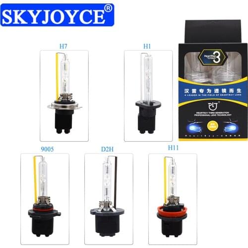 35W Original HeartRay HID Xenon Bulb For AC 35W HID Kit 4500K H11 5500K 6500K H1 9005 D2H 9012 H7 HeartRay HID Headlight Bulb