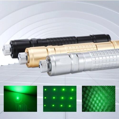 5mw high-power green indicator green laser sight 532nm adjustable focus laser 10000M super far radiation with 18650 battery pack