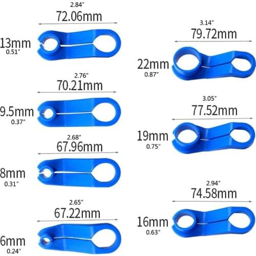 Car Auto AC Line Disconnect Tool Set Fuel Line Removal Tools Fuel Line Disconnect Fuel Line Angled Disconnect Tool U90C