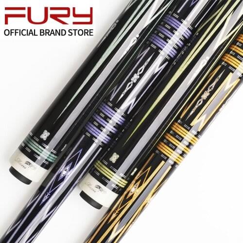 Pool Cue Stick Fury LC Series Kit Billiard Canadian Maple Shaft 13mm Tip Center Joint Fashionable Technology Decal Naked Wrap