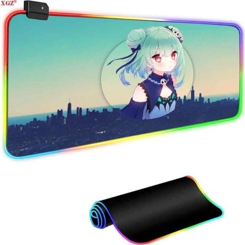 XGZJoker Large USB Wired RGB Mouse Pad Dimmable LED Lighting Game Player Mouse Pad Desktop Keyboard Mouse Pad Laptop Cs Go