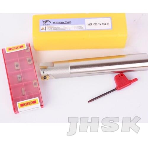 BAP300R-C25-25-150-3T Indexable milling cutter CNC TOOL With 10 pcs APMT1135PDER BP010