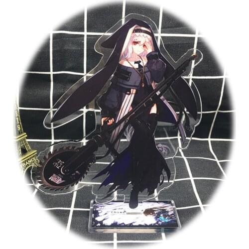 15CM Game Stand Arknights Specter Black Dress Lovely Girl Acrylic Model Toys Kawaii Accessories For Boys Girls Gifts