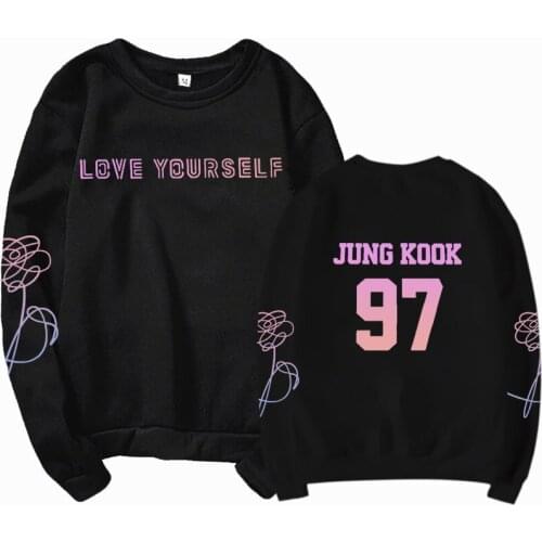 Jung Kook 97 - Long sleeve sweatshirt Unisex sweatshirt, Answer Album Logo Heart sweatshirt, Love Yourself, Love Myself