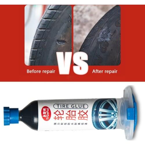 30ml Tire Repair Adhesive Automobile Tire Repair Side Hard Injury Tire Filling Adhesive Super Glue Car Rubber Repair Universal