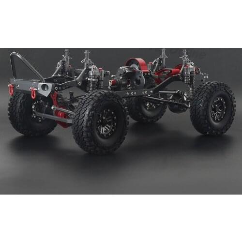 All Metal 313mm Wheelbase 4WD Rock Off-Road Assembled Chassis Set for 1/10 RC Crawler Car Truck SCX10