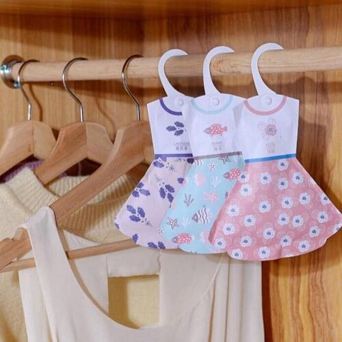 2Pcs Creative Hook Style Incense Bag Wardrobe Princess Skirt Shape Sachet Anti-mildew Pest Control Aroma Fragrance Package