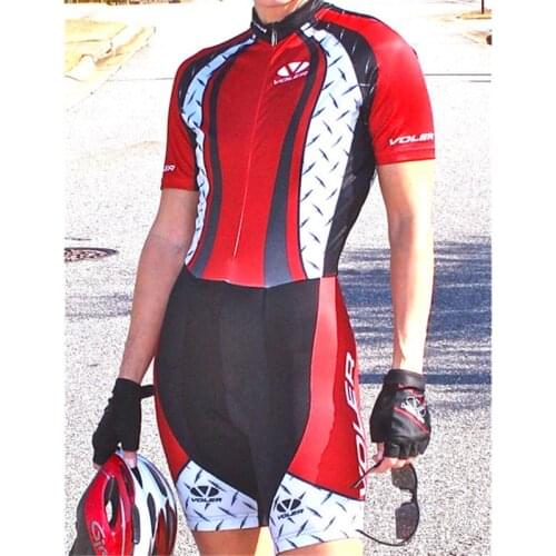 Voler triathlon suit summer team men racing jumpsuit short sleeve riding tights Ciclismo Hombre ropa bike aviation dress sets