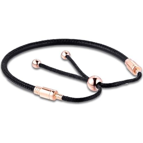 Moments Leather Slider 2020 Women Aesthetic Fashion Friends Christmas Winter Halloween Jewellery Gift DIY Charm Bracelet