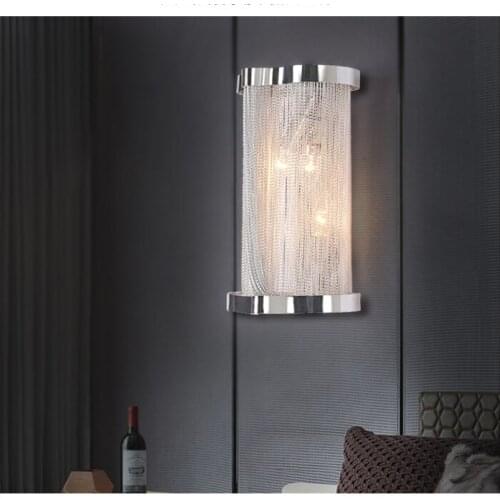 Northern Europe Creative light Color Modern Corridor Sliver The study Bedroom Art machine head Wall lamp Round Multicolor