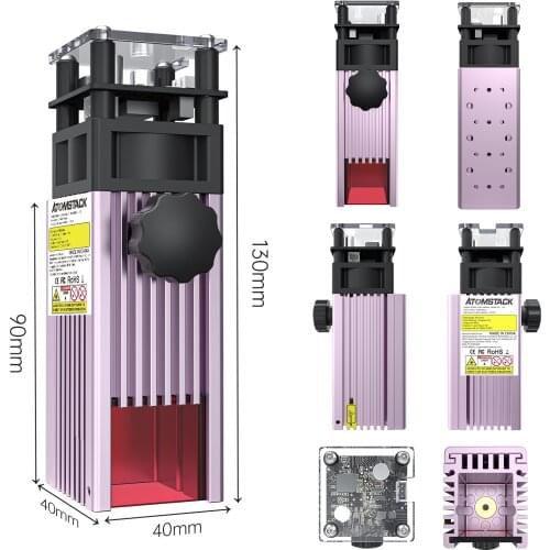 Laser Engraver General Purpose Module ATOMSTACK M40 40W Engraving PVC Metal CNC Router Cutting Machine Ultra-Fine Compressed