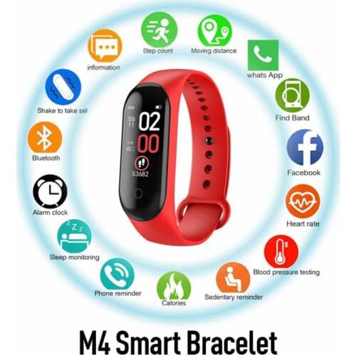 M4 Smart Band Fitness Tracker Smart Watch Smarthwatch Bracelet Heart Rate Blood Pressure Smartband Monitor Health Wristband