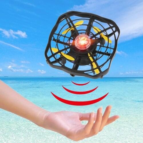 Mini Flying UFO RC drone Hand sensing helicopter Infrared induction aircraft Electronic Model flayaball dron Toys for children