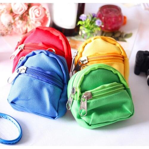 1/6 Mini Doll Backpack Simulation School Bag Model Dollhouse Decor Accessory Cute Toys For Children Birthday Christmas Gift