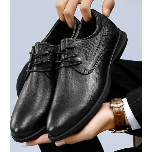 Luxury Brand Men Shoes Casual Leather 2021 Spring Autumn Winter Fashion Men Flats Comfortable Office Men Dress Shoes