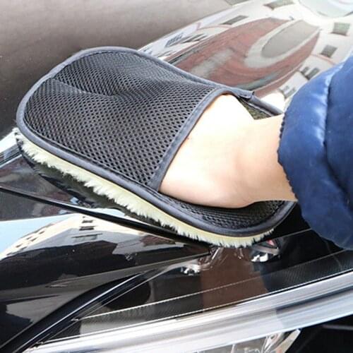2020 New Car-styling Soft Wool Car Wash Washing Gloves Auto Care Car Cleaning Microfiber 210*140mm Auto Detailing Tools