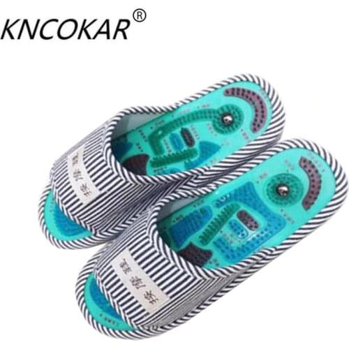 New fashion hot sales Acupoint slippers foot shoes household USES indoor cool slippers male Summer foot massage shoes