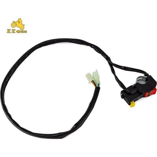 Motorcycle Handlebar Switch Electric Starter Handlebar Start & Stop ATV On-Off Button Flameout Switch Refit Accessories